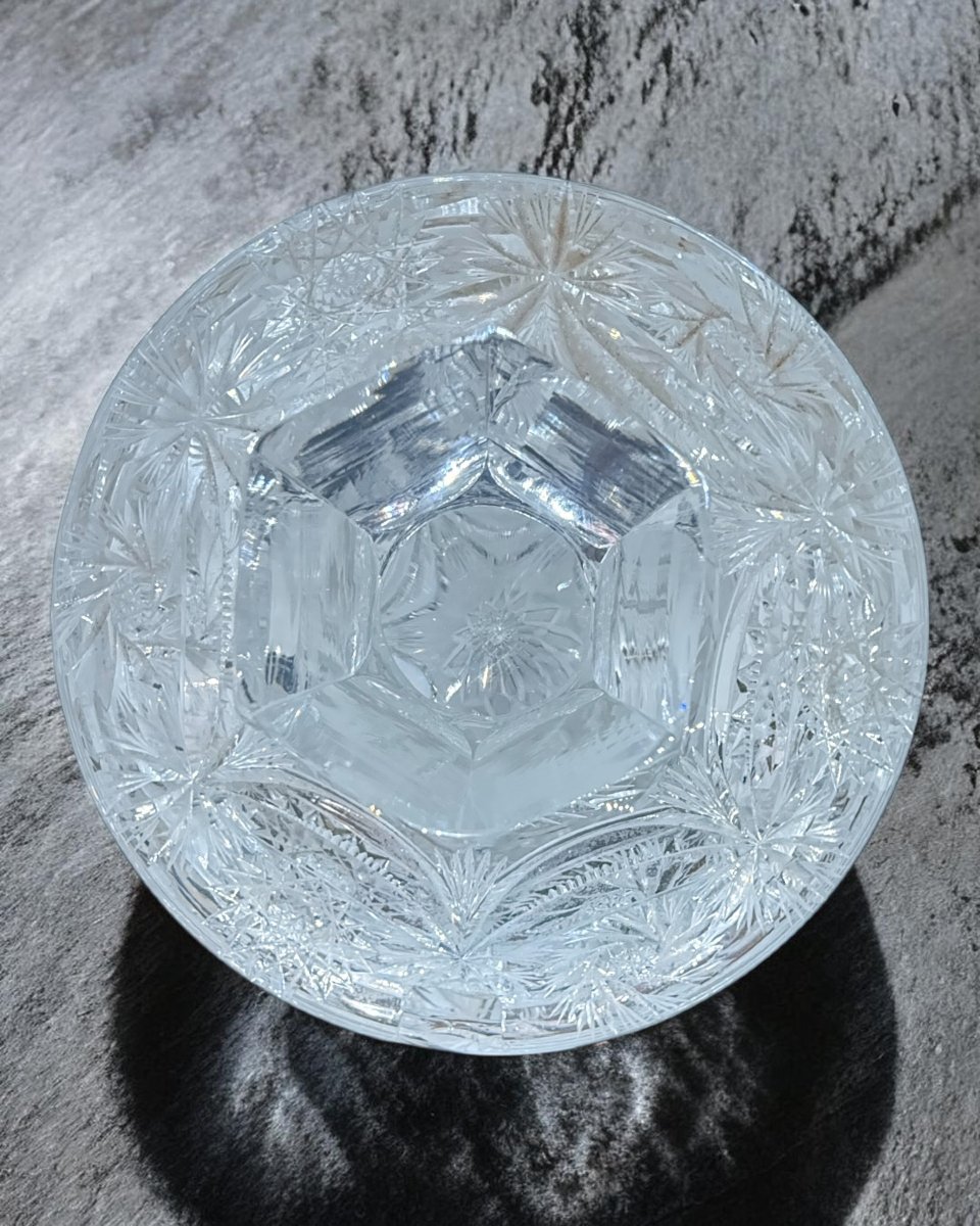  Bowl da Macedonia In Cristallo Di Boemia - Italia Anni 30-photo-4